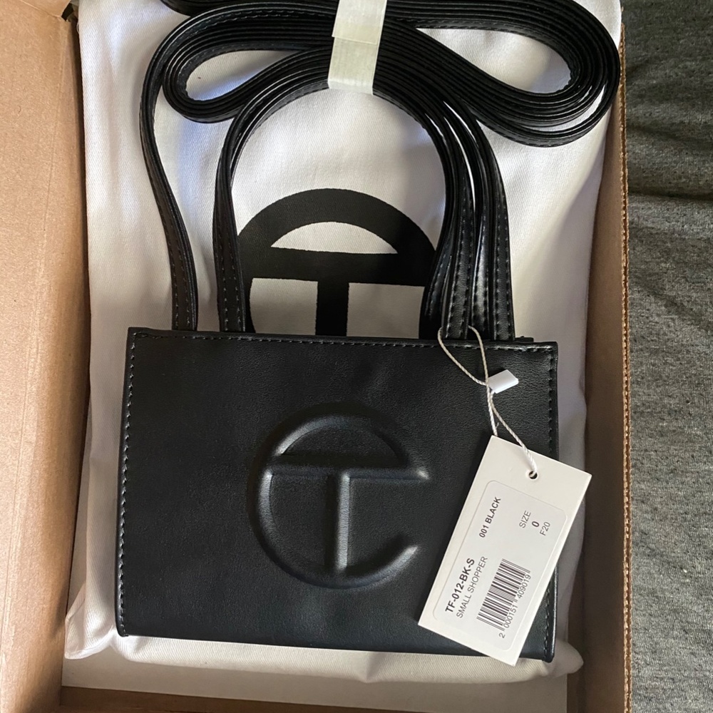 TELFAR SMALL SHOPPING BAG - BLACK